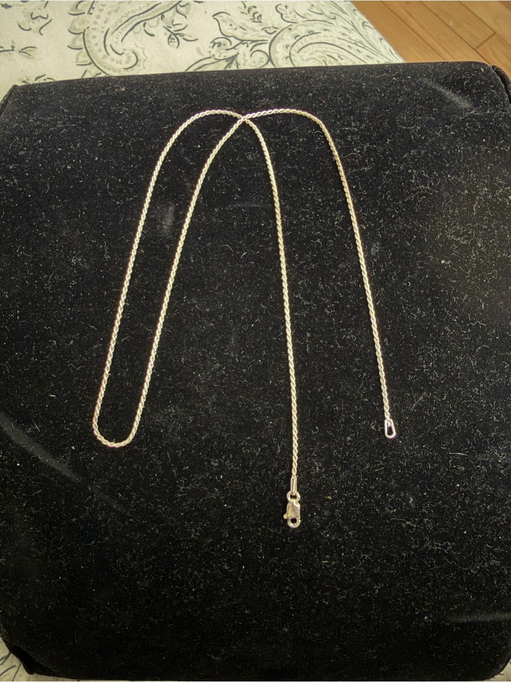 Classic Vintage Sterling Silver Rope Chain Necklace - Women Jewelry 18’